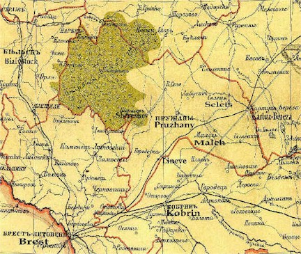 Pruzhany Map