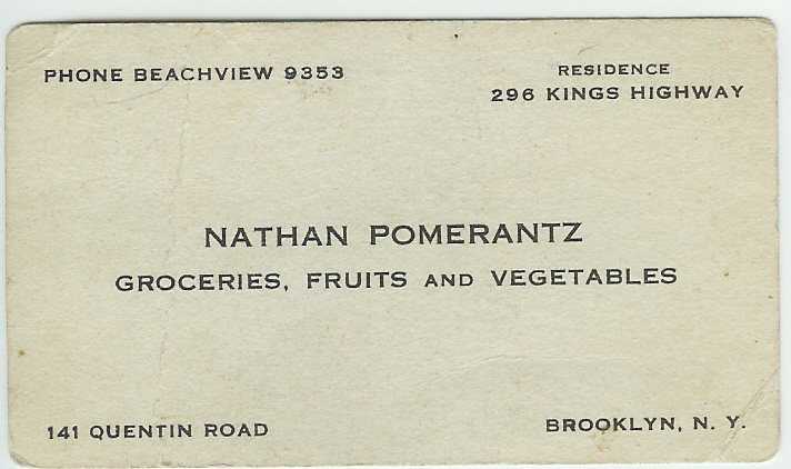 Nathan's Business Card